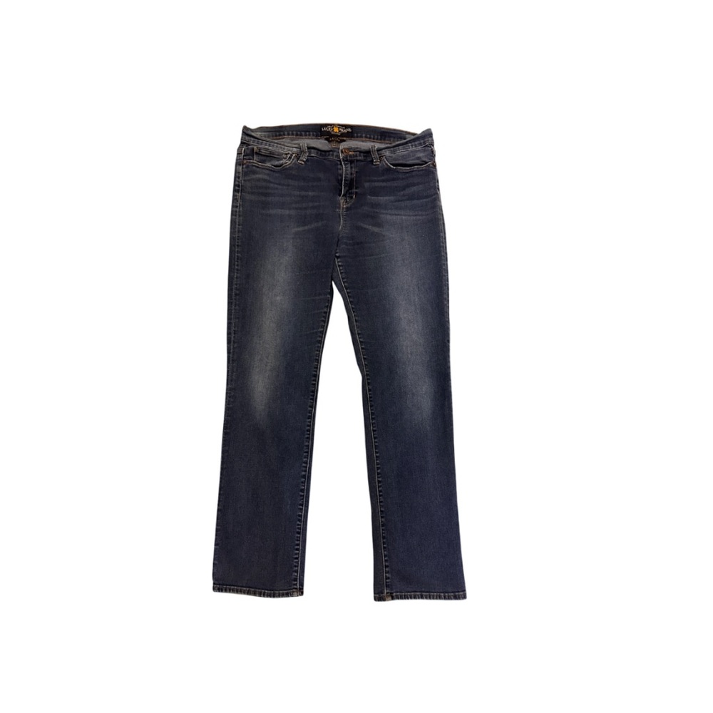Lucky Brand ankle jeans. Classic dark wash.